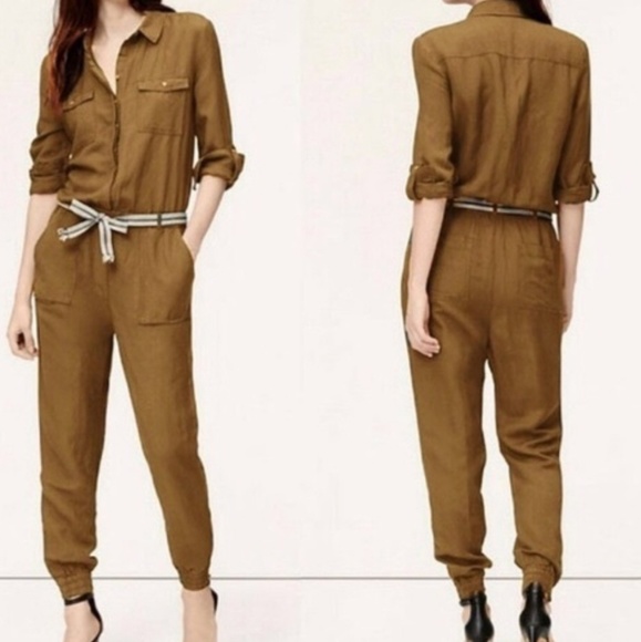 belted cargo jumpsuit